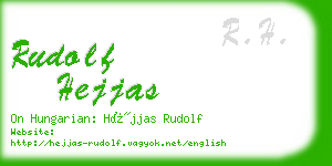 rudolf hejjas business card